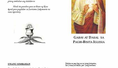 Mga Panalangin Sa Visita Iglesia Huwebes Santo PDF | PDF