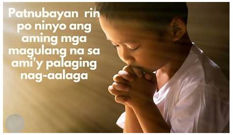 Maikling Panalangin Tagalog - Seve Ballesteros Foundation