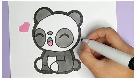 Panda Malen Süß Einfach - Kawaii Panda Emoji malen lernen - Kawaii