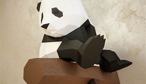 Panda Papercraft 3D Paper Craft Panda Papercraft Template | Etsy