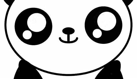Dibujo De Panda Kawaii Sentado Dibujos Para Colorear F Cil - Riset