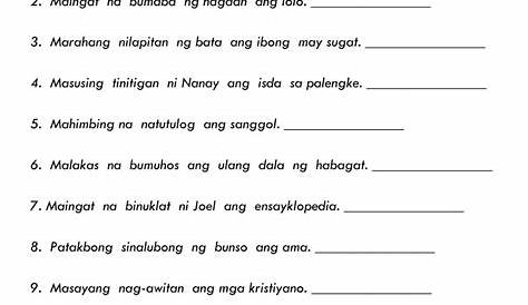 Pang-abay na pamaraan worksheet | Live Worksheets