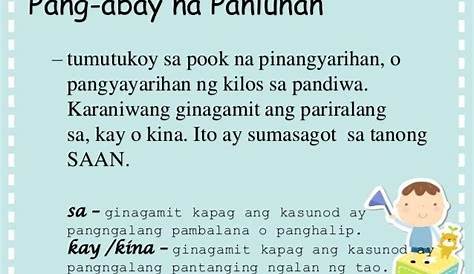 Mga Halimbawa Ng Pang Abay Na Pamanahon Sa Pangungusap