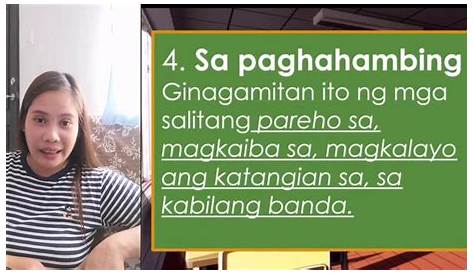 FILIPINO 10 Mga Pang-Ugnay sa Pagsasalaysay - YouTube
