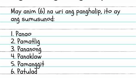 Uri ng Panghalip, Halimbawa ng Panghalip, Gamit, Atbp.