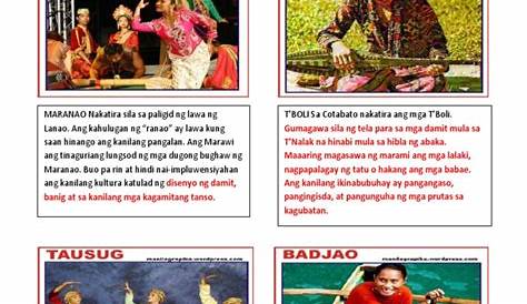 Kasuotan Ng Pangkat Etniko Sa Mindanao - sangkap kasuotan