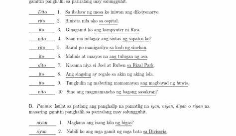 Pangungusap Na May Nito Niyan Niyon - upang saan