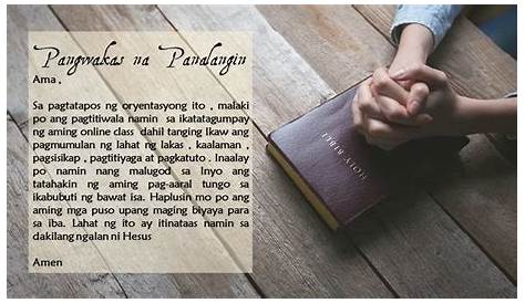 Pangwakas Na Panalangin | Closing Prayer Tagalog - YouTube