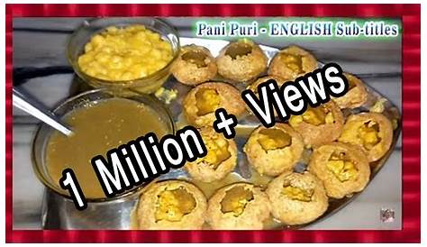 Pani Puri Recipe | with English Sub-titles | Mouth Watering | Healthier