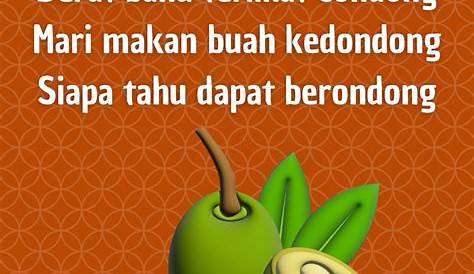 15 Pantun Buah Kedondong - Lucu Penuh Makna - diedit.com