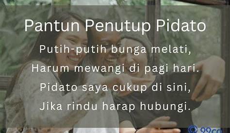 40 Contoh Pantun Penutup Pidato yang Unik dan Berkesan