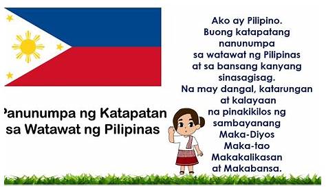 Panunumpa Ng Katapatan Sa Watawat Ng Pilipinas Lyrics - mga paksa