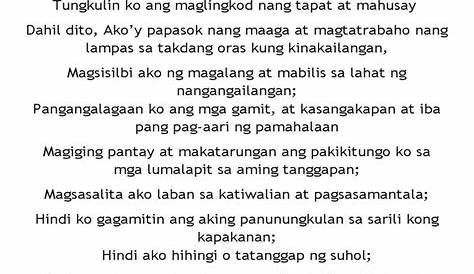 Panunumpa Ng Kawani Ng Gobyerno 2022 Deped - Image to u