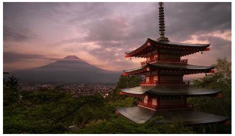 Papel de Parede Japão - Incrível Monte Fuji Wallpaper para Download no