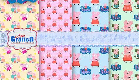 Papel Digital Peppa Pig Extras Digital Paper Clip Art | Etsy