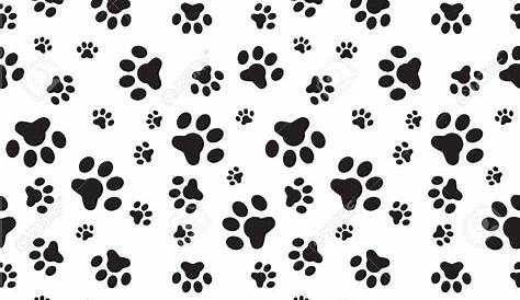 Arte de la impresión de la pata, gato cachorro dachshund impresión de