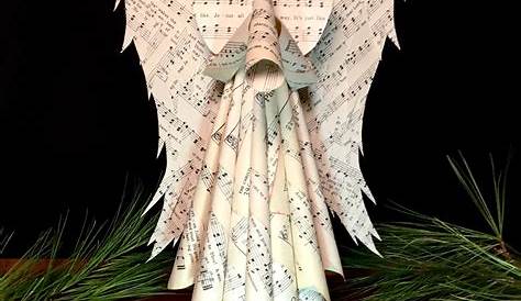 Pleated Paper Angel Decoration Paper christmas decorations, Diy