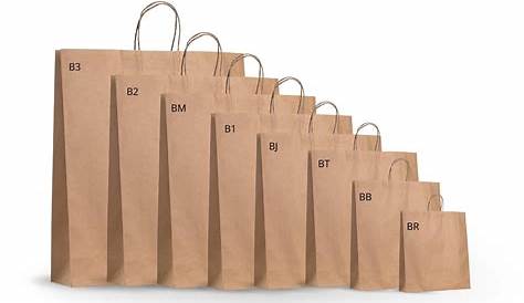 8x4x10" - 50 Pcs - Kraft Paper Shopping Bags, Paper Bags with Handles