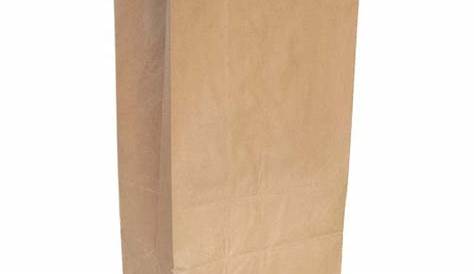 Acidea 50 Pcs Kraft Paper Bag 7.5 * 5.3 * 9.8 inches, Brown Paper Lunch