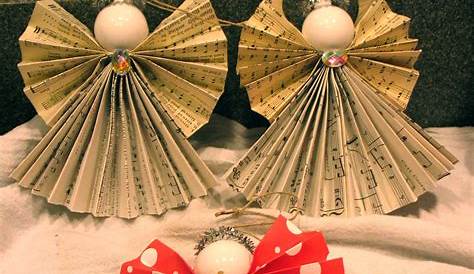 Paper Christmas Angel Ornaments