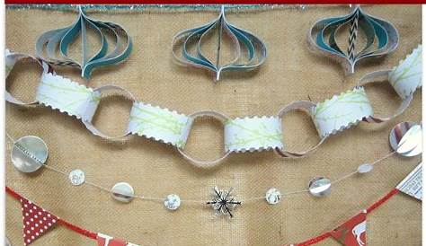 DIY Paper Garland Paper christmas decorations, Diy christmas garland