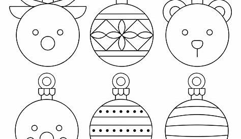 Paper Christmas Tree Ornaments Templates