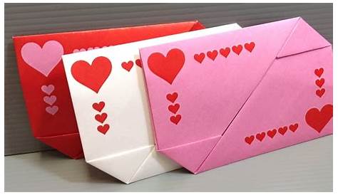 Paper Envelopes Made With 6x6 For Valentine Decoration Diy 's Day Envelope