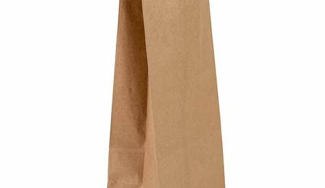 [500 COUNT] Large Brown Kraft Paper Bag (20 lb) - Paper Lunch Bags