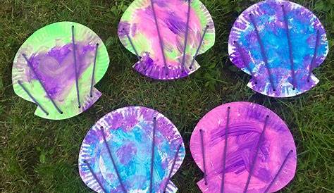 Paper Plate Seashell Craft for Preschoolers Artsy Craftsy Mom