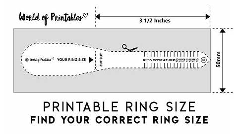 Paper Ring Sizer Printable Print Off Find Your Size S J Lashley