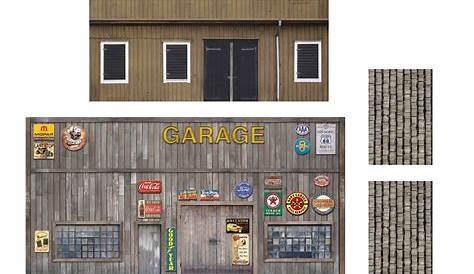 Garage Diorama Papercraft Diorama 1 64 Free Download - PAPERMAU