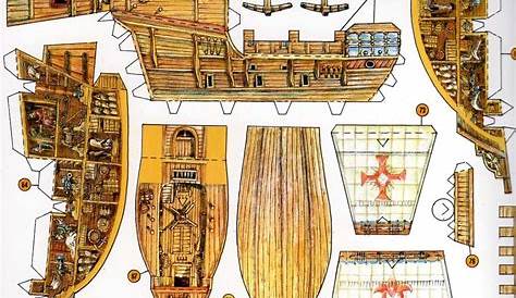 [12+] Printable Papercraft Ships | @Paper Crafts