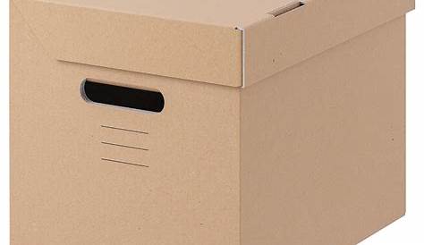 PAPPIS Box mit Deckel, braun, 25x34x26 cm - IKEA Deutschland