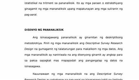 (DOC) KABANATA III Disenyo at Pamamaraan ng Pananaliksik | Sofiah