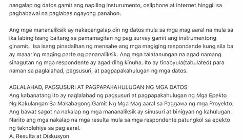 Halimbawa NG Pangangalap NG Datos | PDF