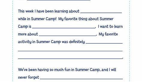 Parents Letter To Child At Camp Sample
