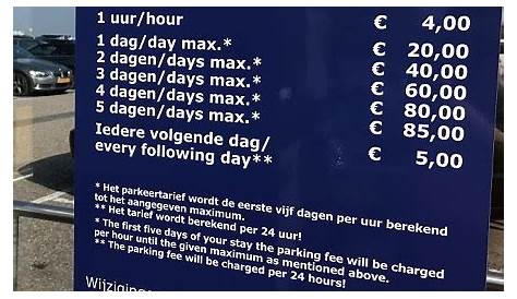 Parkeren, parkeerplaatsen en tarieven Eindhoven Airport