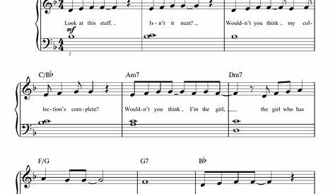 Part of Your World sheet music for Piano download free in PDF or MIDI