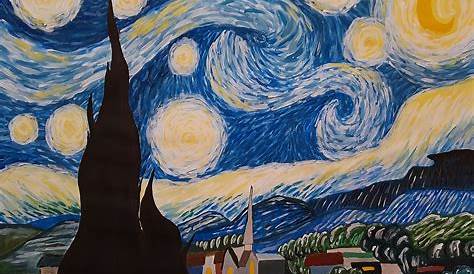 Ilustración | "La noche estrellada" de Van Gogh | Noche estrellada