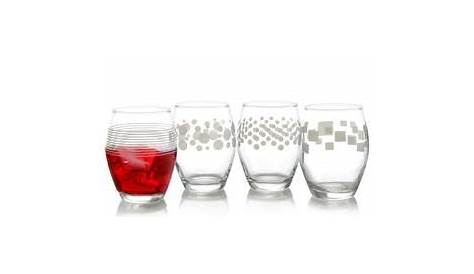 Pasabahce 4 Piece Trend Decorated Goblets