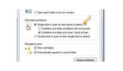 Comment Passer Du Double Clic Au Simple Clic Dans Windows 11/10 - Tech