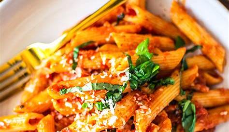 Pasta Recipes Arrabiata {made With Penne & Shrimp Feelgoodfoodie