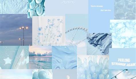 Pastel Blue Aesthetic Pictures Wallpaper Laptop - Download Free Mock-up