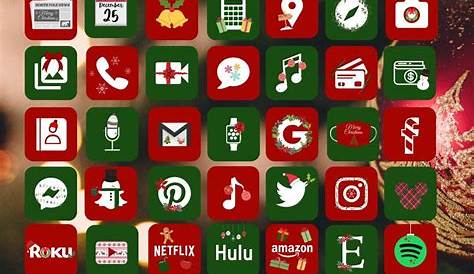 Pastel Christmas App Icons