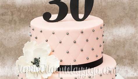 Torta 30 años - Torta flor | Queques decorados, Tortas, Tortas