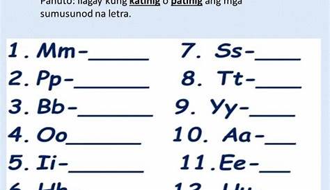 Hakbang Sa Pagbasa Pagsasanay 5 Pagpapantig Ng Salita Patinig A E I O U