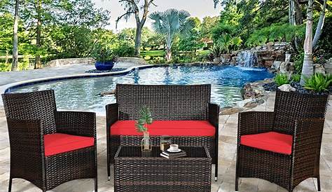 Patio Furniture Sets Walmart Better Homes And Gardens Colebrook 4 Piece Outdoor Conversation Set