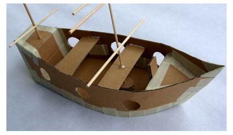 Comment faire un bateau en carton avec voiles et planches / Étape 1: 1