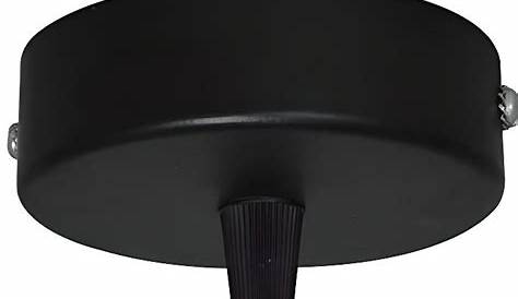 Pavillon Luminaire Cache Fil TIBELEC Métal Noir Perlé D.90mm