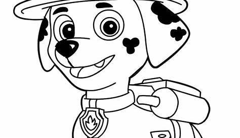 Marshall Paw Patrol Coloring Pages from Paw Patrol Coloring Pages